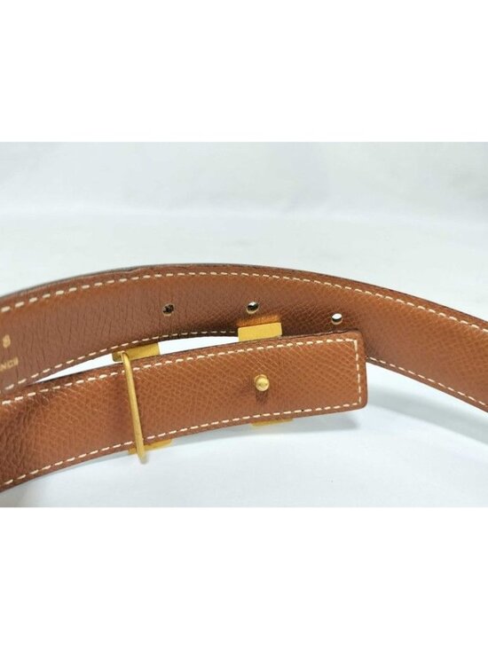 Hermes Belt Mini Constance Black Gold Leather Hhardware main image 5